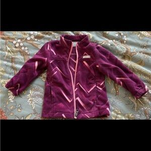Columbia Purple and Pink Fleece Jacket 18-24 month